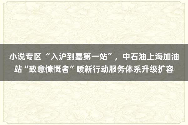 小说专区 “入沪到嘉第一站”，中石油上海加油站“致意慷慨者”暖新行动服务体系升级扩容