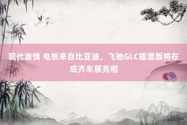 现代激情 电板来自比亚迪，飞驰GLC插混版将在成齐车展亮相