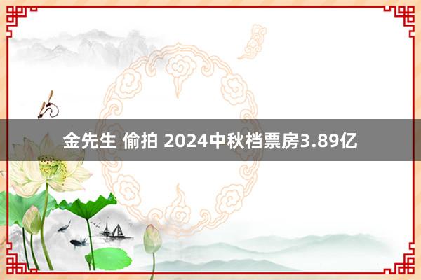 金先生 偷拍 2024中秋档票房3.89亿