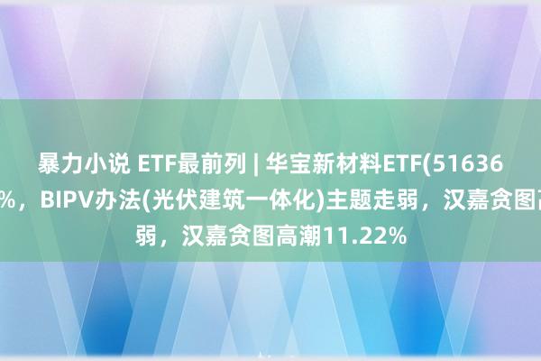 暴力小说 ETF最前列 | 华宝新材料ETF(516360)下降1.28%，BIPV办法(光伏建筑一体化)主题走弱，汉嘉贪图高潮11.22%