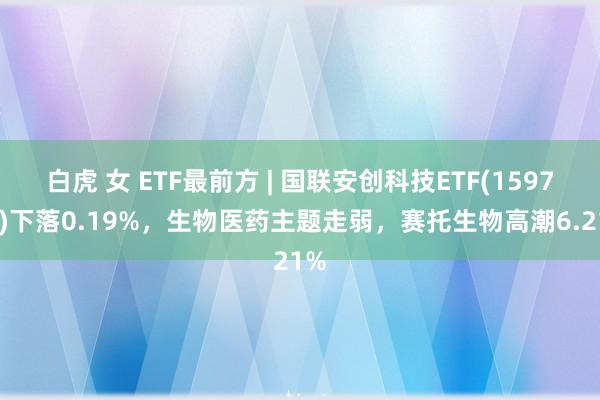 白虎 女 ETF最前方 | 国联安创科技ETF(159777)下落0.19%，生物医药主题走弱，赛托生物高潮6.21%