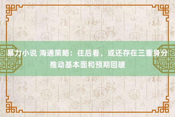 暴力小说 海通策略：往后看，或还存在三重身分推动基本面和预期回暖