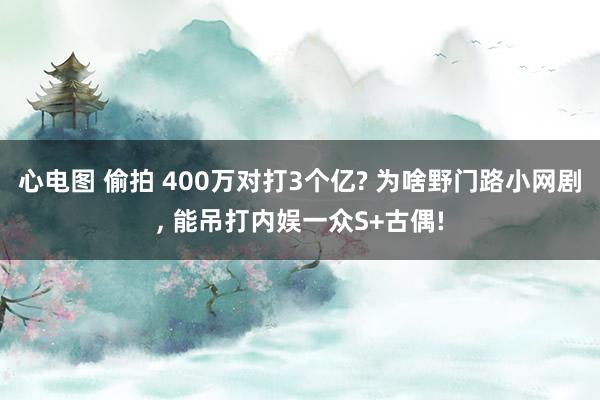 心电图 偷拍 400万对打3个亿? 为啥野门路小网剧， 能吊打内娱一众S+古偶!