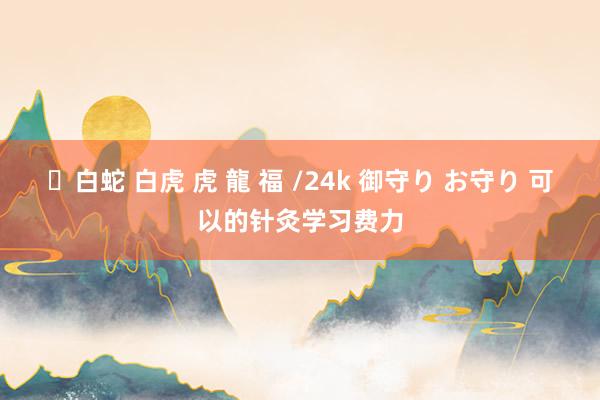 ✨白蛇 白虎 虎 龍 福 /24k 御守り お守り 可以的针灸学习费力