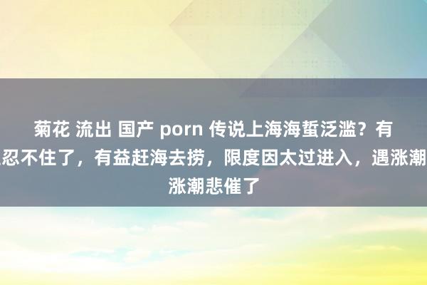 菊花 流出 国产 porn 传说上海海蜇泛滥？有东谈主忍不住了，有益赶海去捞，限度因太过进入，遇涨潮悲催了