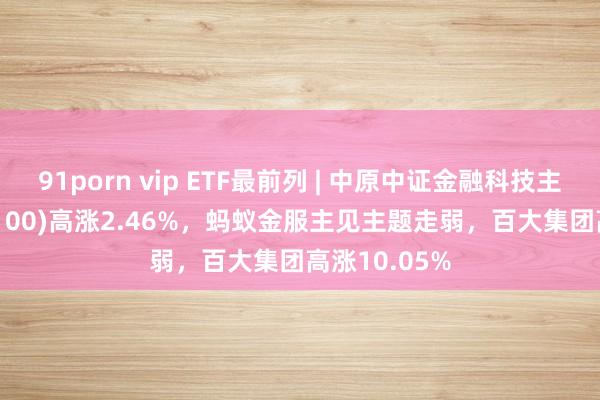 91porn vip ETF最前列 | 中原中证金融科技主题ETF(516100)高涨2.46%，蚂蚁金服主见主题走弱，百大集团高涨10.05%