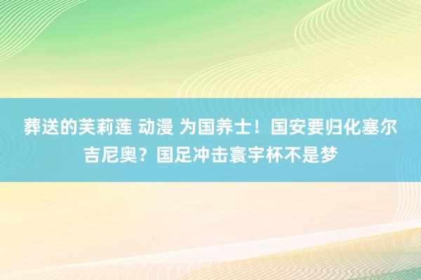 葬送的芙莉莲 动漫 为国养士！国安要归化塞尔吉尼奥？国足冲击寰宇杯不是梦