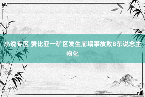 小说专区 赞比亚一矿区发生崩塌事故致8东说念主物化